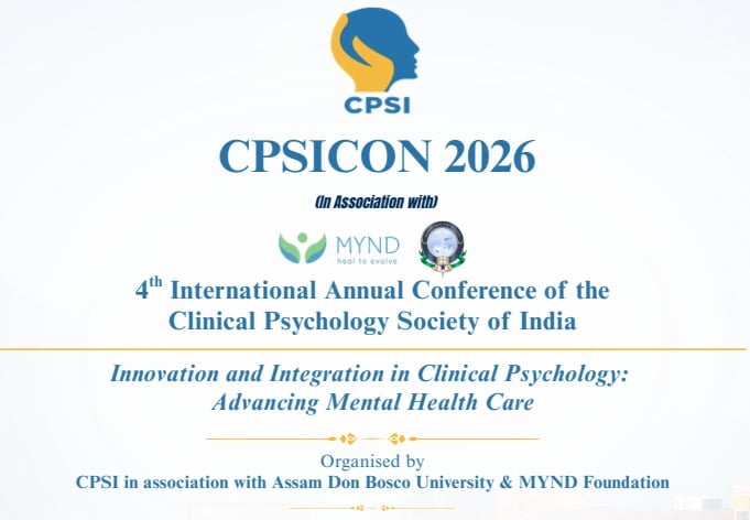 CPSICON 2026 conference poster for 4th International Annual Conference of the Clinical Psychology Society of India