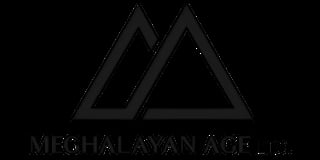 Mechalayan Age logo with two overlapping triangular shapes and text